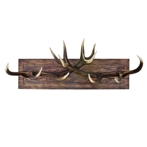 Colgadero con real cuerno de ciervo. 100x35cm 119928